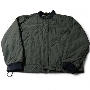 Men’s Filson Quilted Pack Jacket Otter Green Size Large